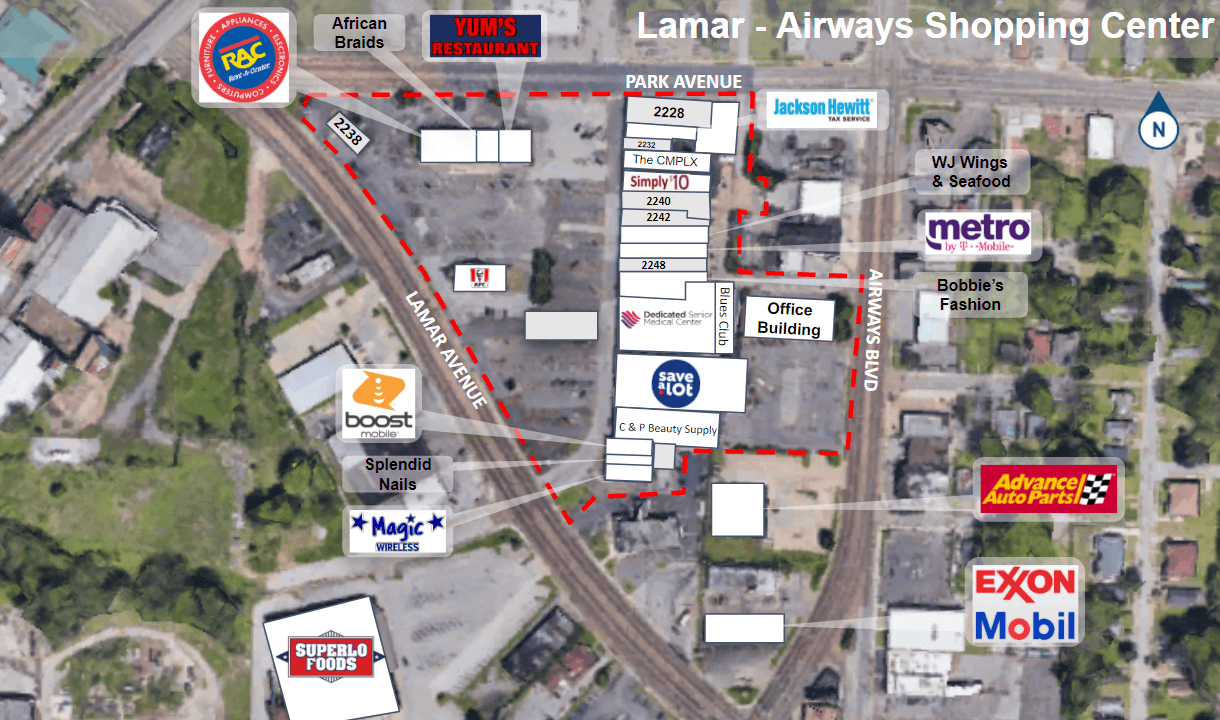 Lamar-Airways Shopping Center – 8 Available Units