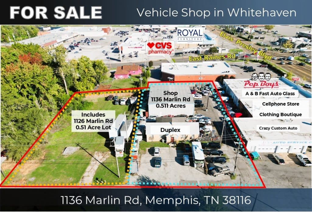 1136 Marlin Rd, Memphis, TN 38116  |   Vehicle Shop near Graceland