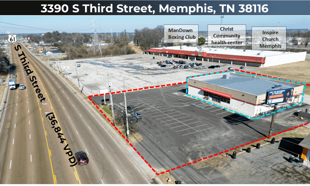 3390 S Third St. Memphis, TN | 8,640 SF available FOR LEASE