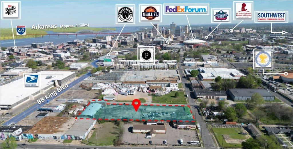 259 E. WEBSTER AVE., MEMPHIS, TN 38126  |  Downtown Memphis Industrial Building & 1+acre Lot – FOR SALE