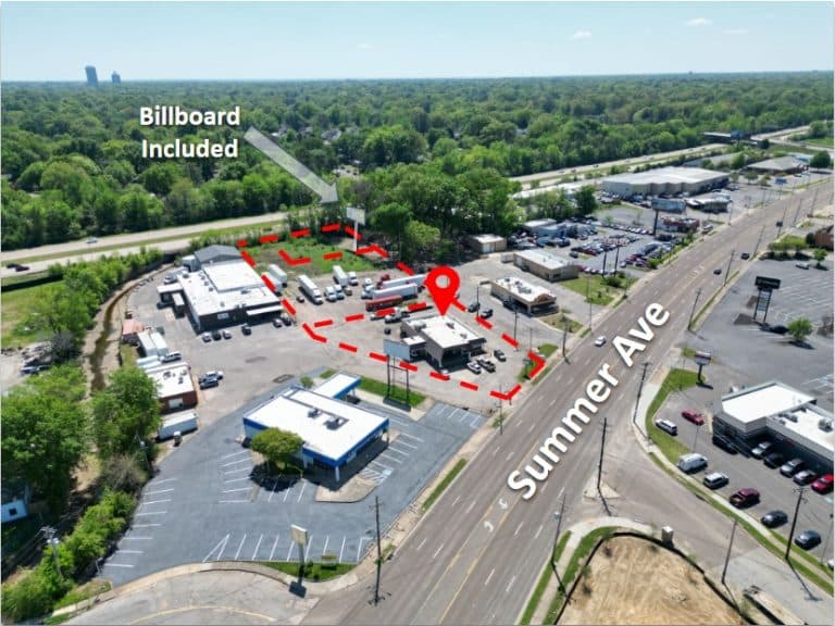 5033 Summer Ave Memphis, TN | Multiple Income Streams | Drive Thru Equipped Building with Billboard