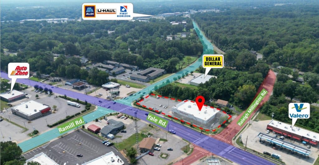 3489 Ramill Rd, Memphis, TN 38128 | Former Walgreens on Stoplight Corner | 13,330 SF on 1.31 AC