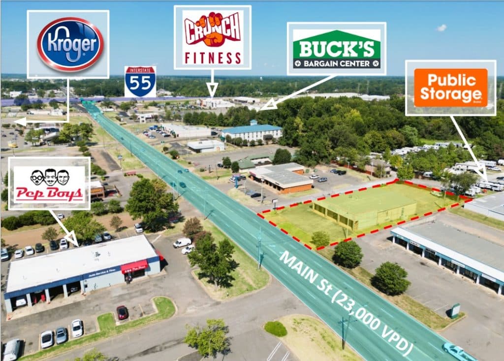 250 STATELINE RD W SOUTHAVEN MS 38671  |  ,000 SF Flex Building with Showroom and ample fully AC Warehouse area